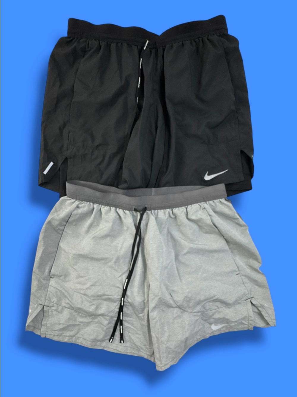 Nike Shorts Mens M Lot Of 2 Gray Flex Stride Run Athletic Gym Workout Pockets